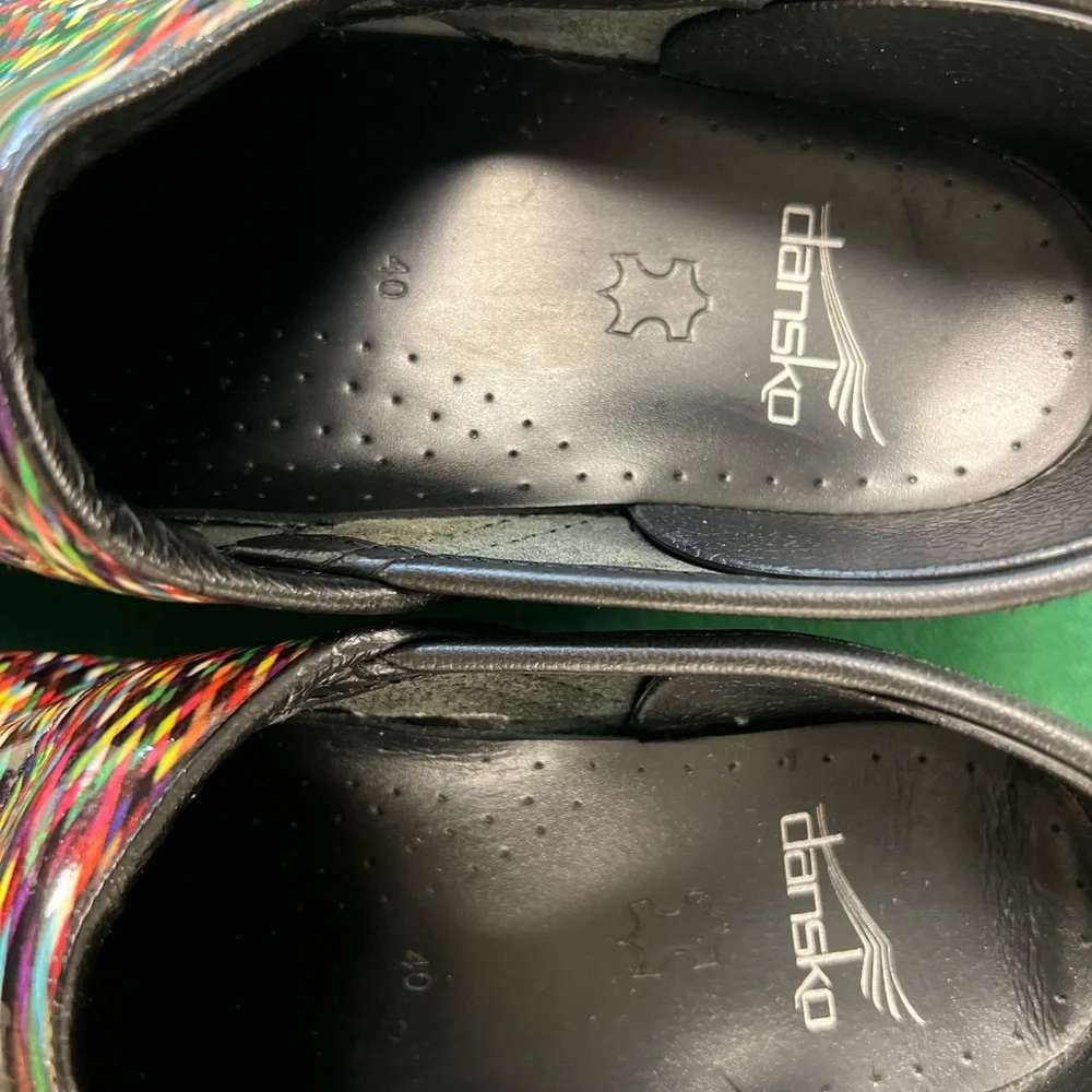 Dansko Colorful Striped Clogs - Picture 4 of 5